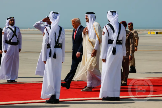 ترامب من قطر: لدينا اخبار جيدة اليوم او الجمعة