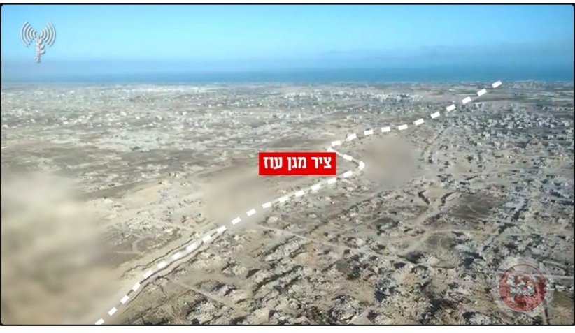 الجيش الاسرائيلي يكشف عن شق محور جديد لفصل مدينة خان يونس
